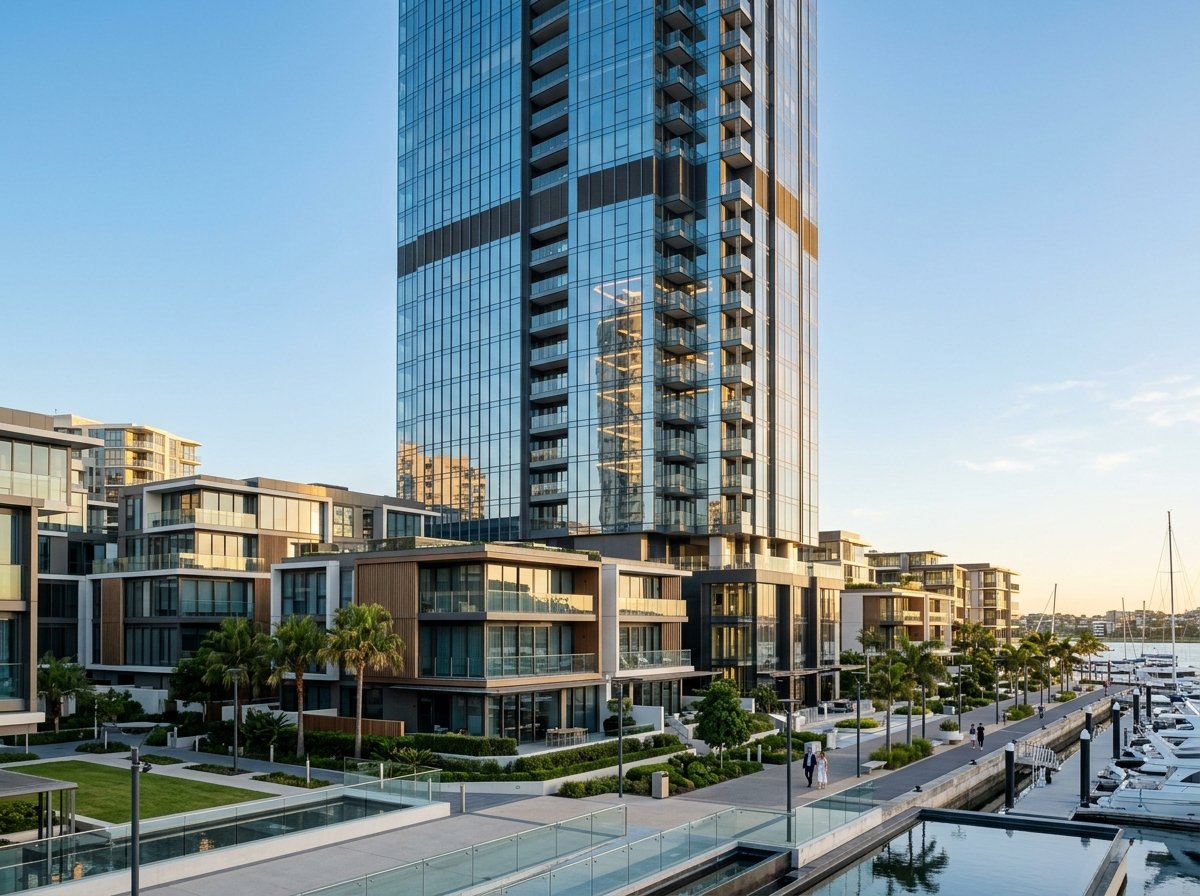 Modern real estate architectural tower